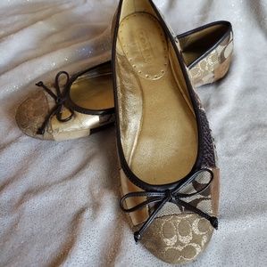 Coach Signature Ballet Flats 8.5